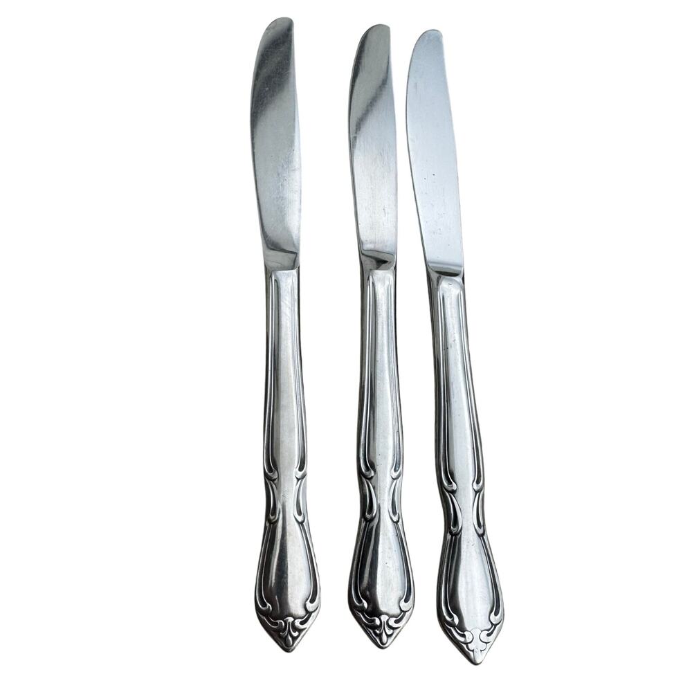 3 VTG Stainless Steel Knives WM Rogers Mfg Co Custom Stainless Royal Splendor